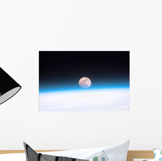 Moon Partially Obscured Atmosphere Wall Decal