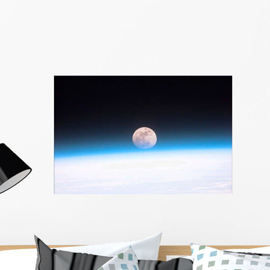 Moon Partially Obscured Atmosphere Wall Decal