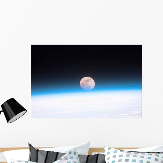 Moon Partially Obscured Atmosphere Wall Decal