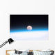 Moon Partially Obscured Atmosphere Wall Decal
