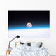 Moon Partially Obscured Atmosphere Wall Decal
