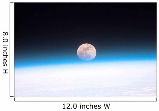 Moon Partially Obscured Atmosphere Wall Decal