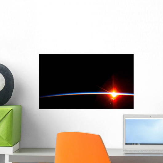 Bright Sun Dissects Airglow Wall Decal