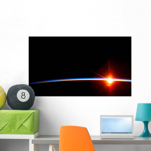 Bright Sun Dissects Airglow Wall Decal