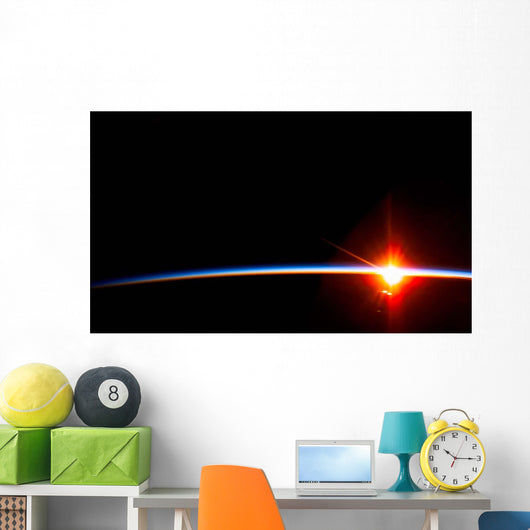 Bright Sun Dissects Airglow Wall Decal
