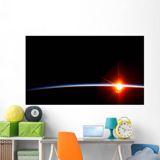 Bright Sun Dissects Airglow Wall Decal
