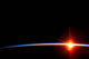 Bright Sun Dissects Airglow Wall Decal