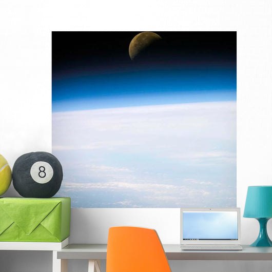 Quarter Moon Is Visible Wall Decal