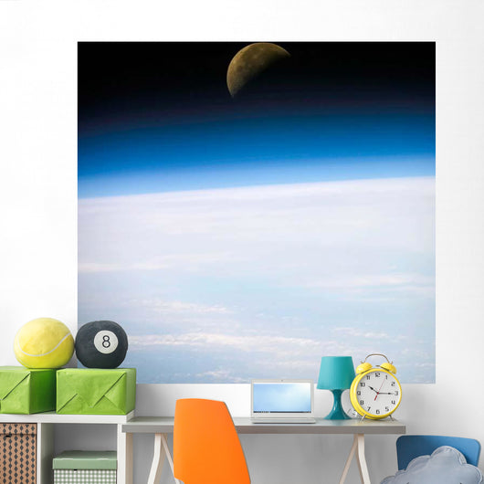 Quarter Moon Is Visible Wall Decal