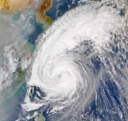 Satellite Image Typhoon Wall Decal