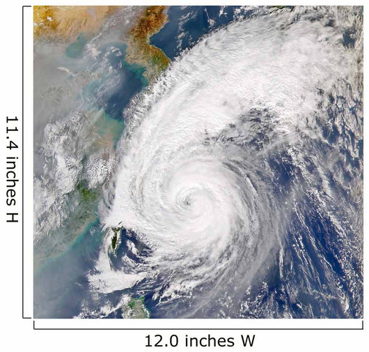 Satellite Image Typhoon Wall Decal