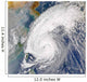 Satellite Image Typhoon Wall Decal