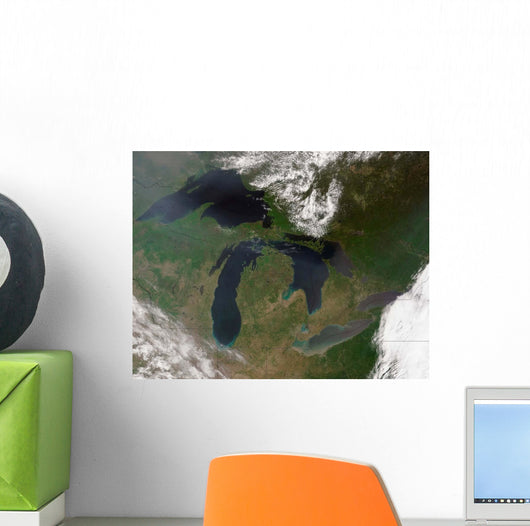 Satellite Great Lakes Wall Decal Design 4