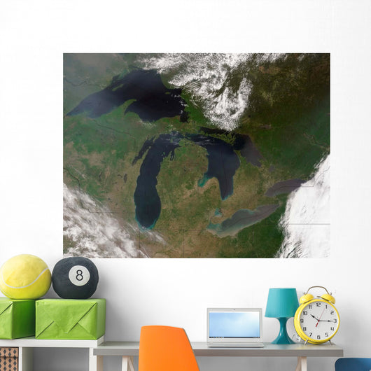 Satellite Great Lakes Wall Decal Design 4