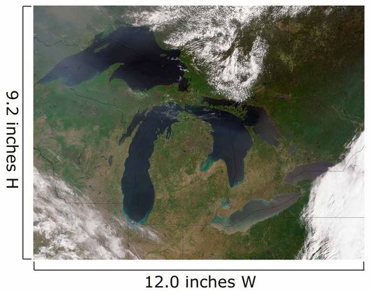 Satellite Great Lakes Wall Decal Design 4