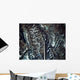 Satellite Image Mountain Range Wall Decal
