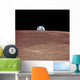 Earth Rising above Moons Wall Decal