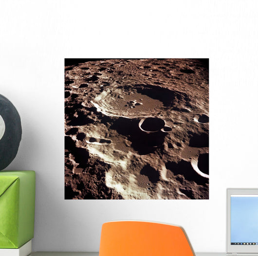 Oblique Crater Daedalus Moon Wall Decal