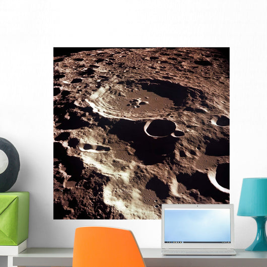 Oblique Crater Daedalus Moon Wall Decal