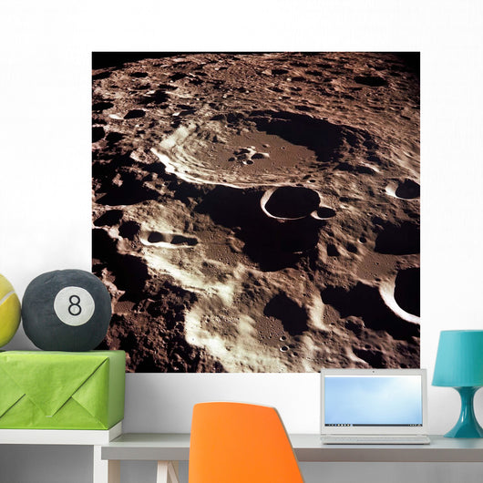 Oblique Crater Daedalus Moon Wall Decal