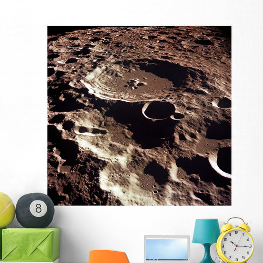 Oblique Crater Daedalus Moon Wall Decal