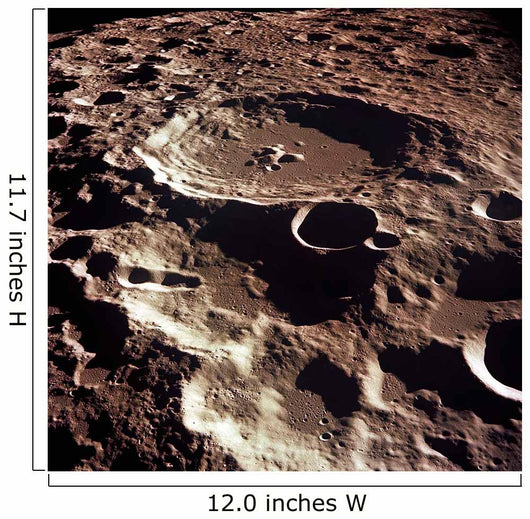 Oblique Crater Daedalus Moon Wall Decal