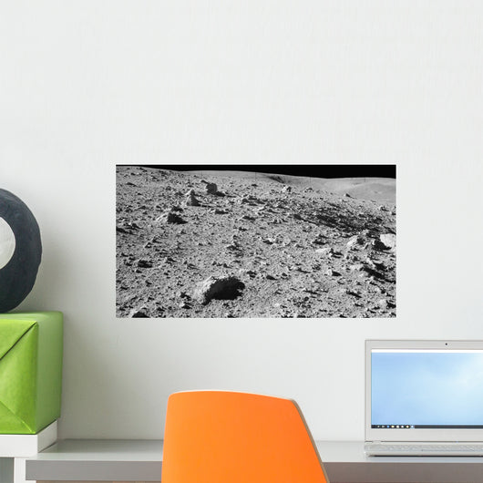 Lunar Surface Earths Moon Wall Decal Design 1