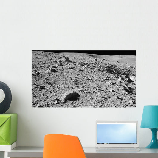 Lunar Surface Earths Moon Wall Decal Design 1