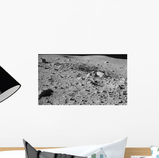 Lunar Surface Earths Moon Wall Decal Design 2