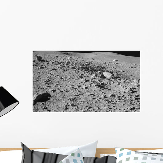 Lunar Surface Earths Moon Wall Decal Design 2