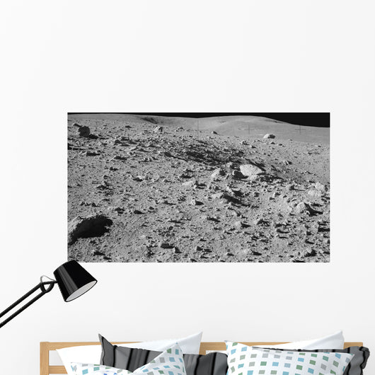 Lunar Surface Earths Moon Wall Decal Design 2