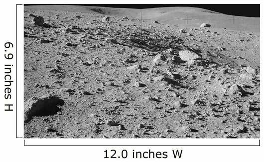 Lunar Surface Earths Moon Wall Decal Design 2