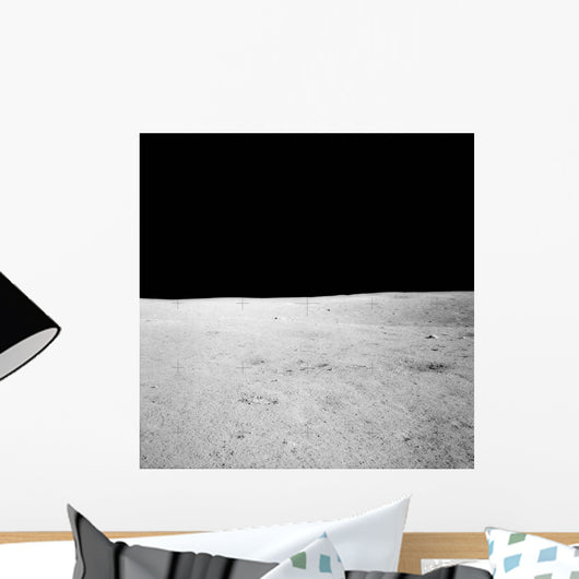 Lunar Surface Earths Moon Wall Decal Design 3
