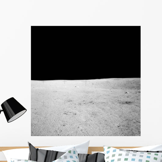 Lunar Surface Earths Moon Wall Decal Design 3