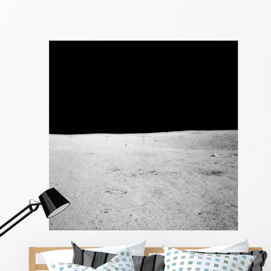 Lunar Surface Earths Moon Wall Decal Design 3