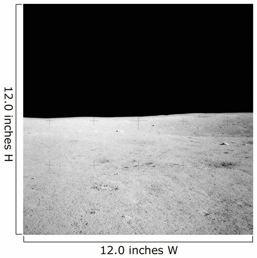Lunar Surface Earths Moon Wall Decal Design 3