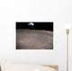 Earth Rising above Moon's Wall Decal Design 2