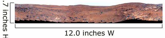 Panoramic Mars Wall Decal Design 3