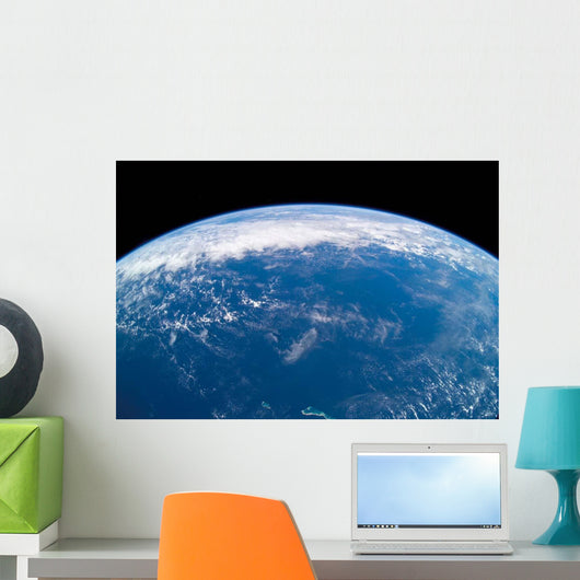 Earth's Horizon over Pacific Wall Decal