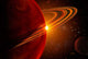 Giant Planet Orbiting Sun Wall Decal
