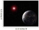 Icy Rocky Planet Orbiting Wall Decal