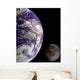 Earth and Moon Wall Decal