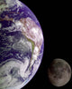 Earth and Moon Wall Decal