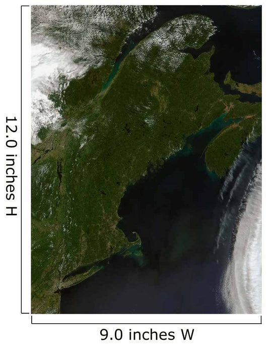 Satellite New England Wall Decal