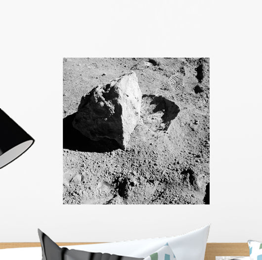 Close-up Block Lunar Surface Wall Decal