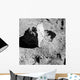 Close-up Block Lunar Surface Wall Decal
