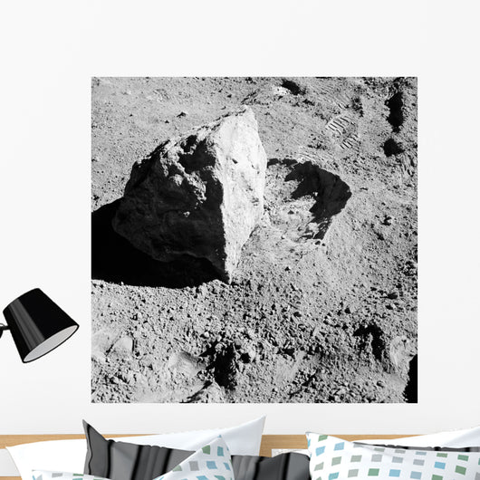 Close-up Block Lunar Surface Wall Decal