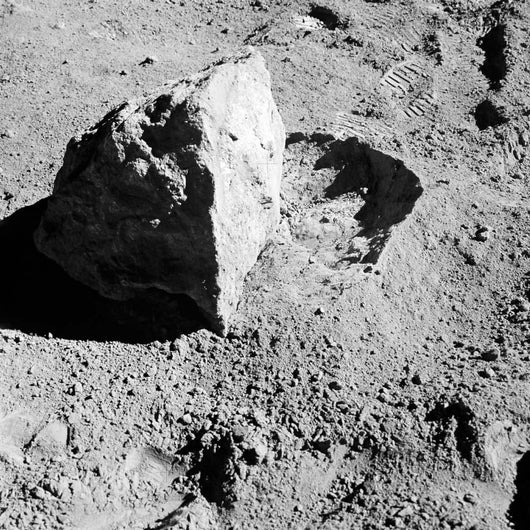 Close-up Block Lunar Surface Wall Decal