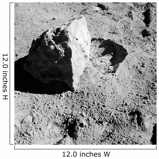 Close-up Block Lunar Surface Wall Decal