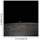 Earth Rises over Lunar Wall Decal